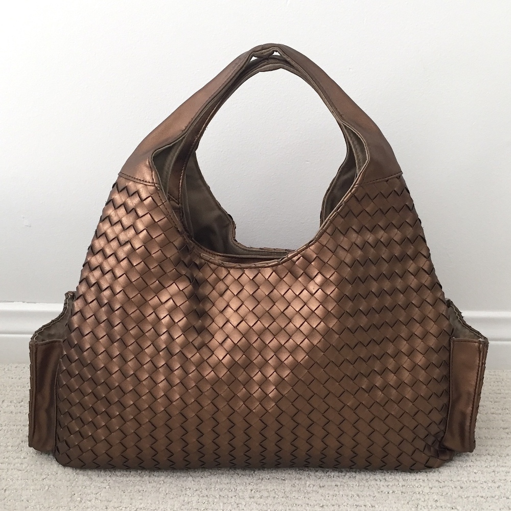 Bronze Weaved bag